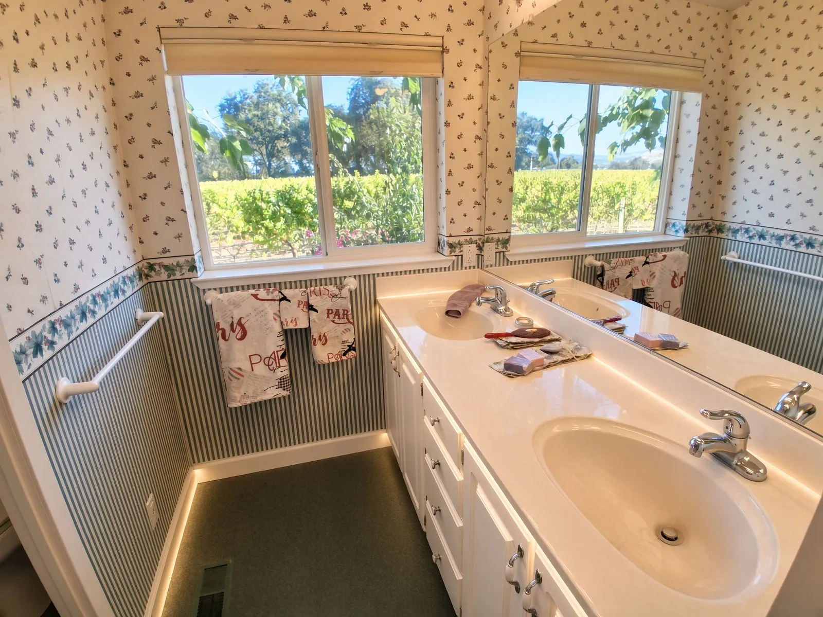 Bathroom with double vanity